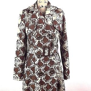 Classy Brown Cotton Blend Trench Coat